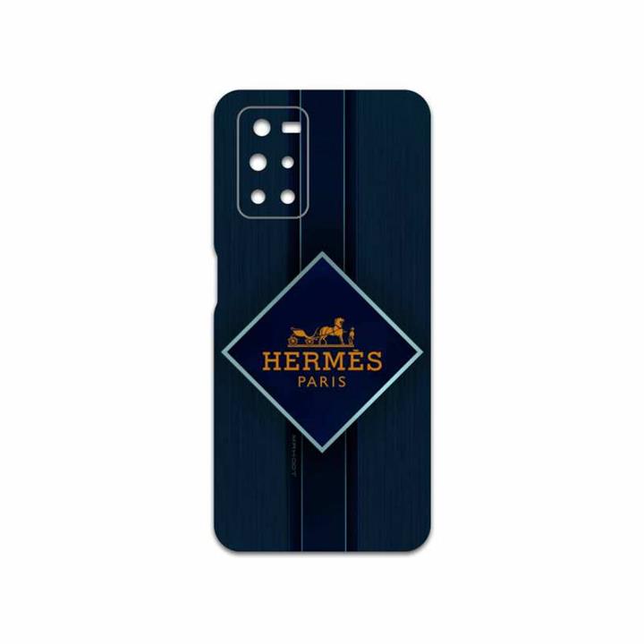 برچسب پوششی ماهوت مدل Hermes-Logo مناسب برای گوشی موبایل شیائومی Redmi Note 11 4G MAHOOT Hermes-Logo Cover Sticker for Xiaomi Redmi Note 11 4G